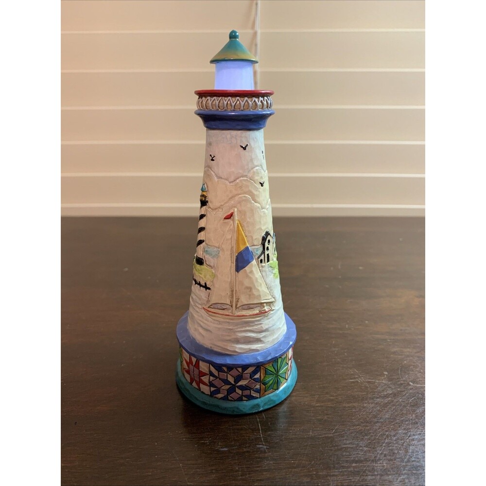 Vintage Jim Shore Heartwood Creek Light up Lighthouse #4011334